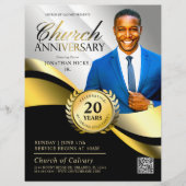チャーチアニバーサリーパストラルサービスブラック&金ゴールド チラシ (正面)