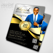 チャーチアニバーサリーパストラルサービスブラック&金ゴールド チラシ