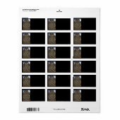 チャーチウィンドウHDRアート住所 シール(M) ラベル (フルシート)