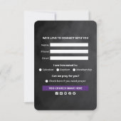 チャーチウェルカムつながりカードテンプレート ノートカード (裏面)