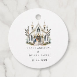 チャーチエレガントウウォーターカラーヴェニュートマノー結婚ズ フェイバータグ