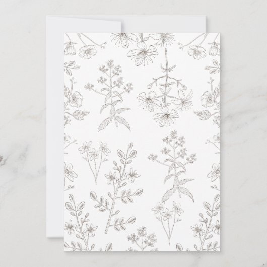 チャーチエレガントウウォーターカラーヴェニュートマノー結婚ズ 招待状 (裏面)