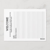 チャーチゲストピウカード ポストカード (裏面)