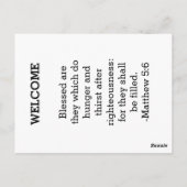 チャーチゲスト接続カード ポストカード (裏面)