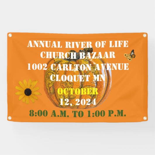 チャーチバザール 横断幕 (横)