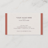 チャーチパストアーマーモダントクロスシールドテラコッタ 名刺 (裏面)