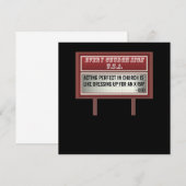 チャーチビルボードシンボルや象徴クリスチャンジョーク演技 サンキューカード (正面/裏面)