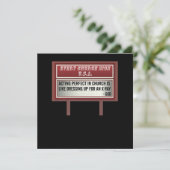 チャーチビルボードシンボルや象徴クリスチャンジョーク演技 サンキューカード (スタンド正面)