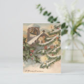 チャーチホリークリスマスツリーキャンドルオーナメント シーズンポストカード (スタンド正面)