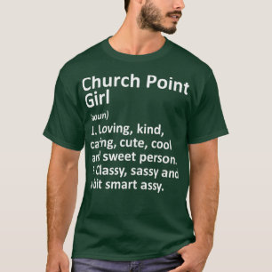 チャーチポイントガールラルイジアナシティおもしろいホーム Tシャツ