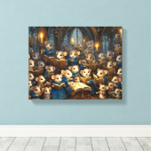 チャーチマウス合唱団 キャンバスプリント (インサイチュ (ウッドフロア))