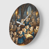 チャーチマウス合唱団 ラージ壁時計 (傾斜)