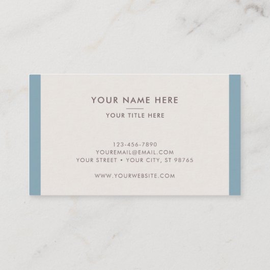 チャーチモダンペストクミニマルロスシールドブルー 名刺 (裏面)