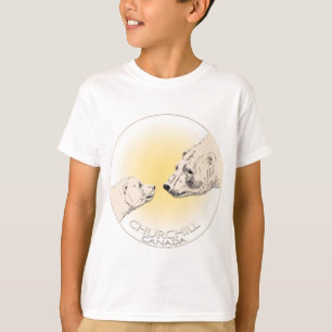チャーチルお土産スウェットシャツキッズポーラーベアトップ Tシャツ
