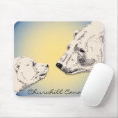 チャーチルお土産マウスパッドポーラベアアートギフト マウスパッド (マウス)