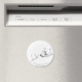 チャーチルお土産Polar Bear Art Magnets & Gift マグネット (インサイチュ (食洗機))