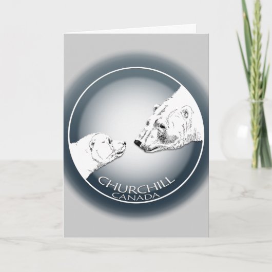 チャーチルお土産Polar Bear Art Shirts & Gift シーズンカード (正面)