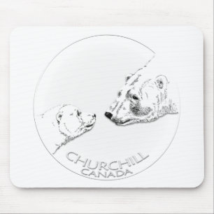 チャーチルお土産Polar Bear Art Shirts & Gift マウスパッド