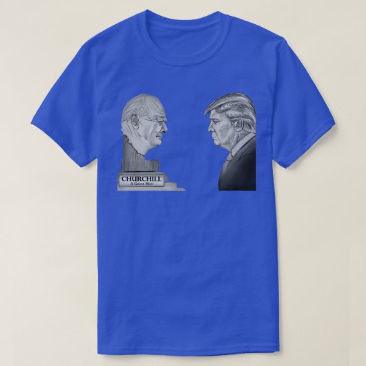 チャーチルとトランプ Tシャツ (デザイン正面)