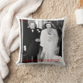 チャーチルと有名な結婚の引用スローピロー クッション (ブランケット)
