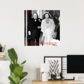 チャーチルと有名な結婚の引用ポスター ポスター (ホームオフィス)
