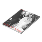 チャーチルと有名な結婚の引用 ノートパッド (回転)