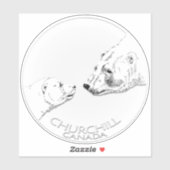 チャーチルのステッカーチャーチル極熊アートデカール シール (シート)