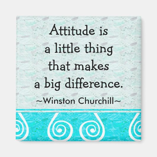 チャーチルの見積やる気を起こさせるもり マグネット (正面)