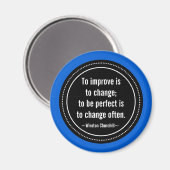 チャーチル感動的引用文 マグネット (正面/裏面)