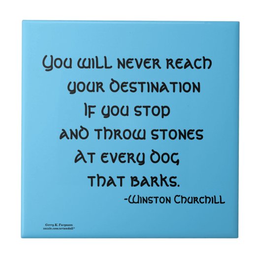 チャーチル陶磁器タイルは絶対に手に入らない タイル (正面)