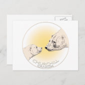 チャーチル・カナダポストカードPolar Bear Art Card ポストカード (正面/裏面)