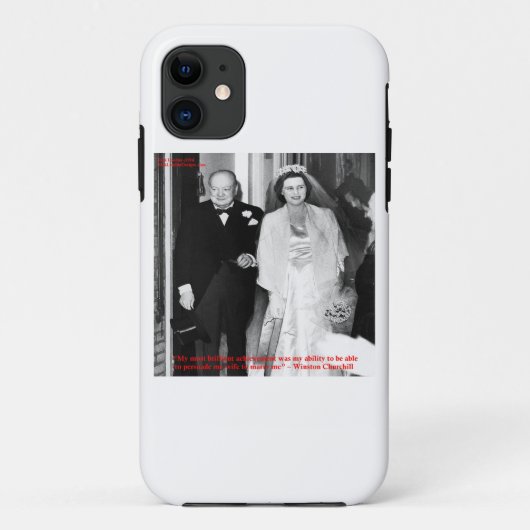 チャーチル+有名な結婚の引用iPhone 5 カー Case-Mate iPhoneケース (裏面)