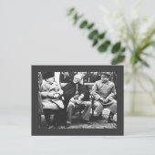 チャーチル， Roosavelt & Stalin - At Yalta ポストカード (スタンド正面)