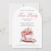 チャーチレディースティーパーティーアイディア 招待状 (正面)
