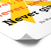 チャーチ与えル引用文自爆の予防に絶対に参加しない ポスター (角)