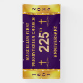 チャーチ225周年記念バナー 特注品 横断幕 (縦)