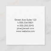 チャートアイコン スクエア名刺 (裏面)