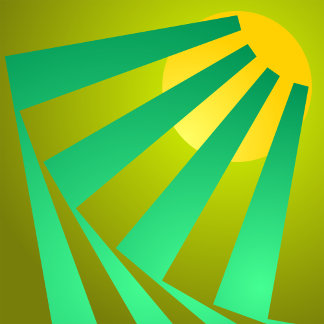 チャートリーズに浮かぶハニーメロンの上にミントの葉 クッション