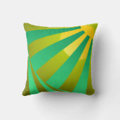 チャートリーズに浮かぶハニーメロンの上にミントの葉 クッション (裏面)