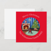 チャートルグー 猫のイラスト シーズンカード (正面/裏面)