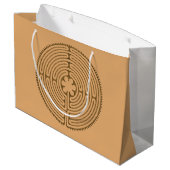 チャートルラビリンスアンティークスタイル+あなたのアイディア ラージペーパーバッグ (裏面アングル)