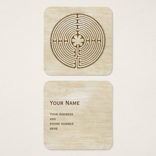 チャートルラビリンス – スピリチュアルシンボルアンティーク1 (正面&裏面)