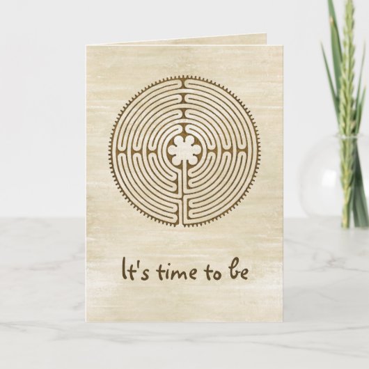 チャートルラビリンス – スピリチュアルシンボルアンティーク1 カード (正面)