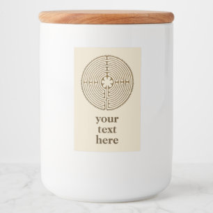 チャートルラビリンス – スピリチュアルシンボルアンティーク1 フードラベル