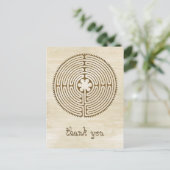 チャートルラビリンス – スピリチュアルシンボルアンティーク1 ポストカード (スタンド正面)