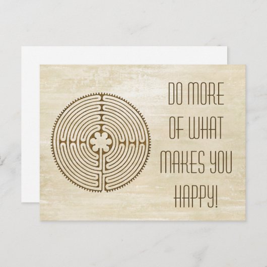 チャートルラビリンス – スピリチュアルシンボルアンティーク1 ポストカード (正面/裏面)