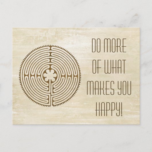 チャートルラビリンス – スピリチュアルシンボルアンティーク1 ポストカード (正面)