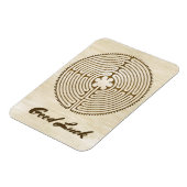 チャートルラビリンス – スピリチュアルシンボルアンティーク1 マグネット (左側)