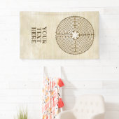 チャートルラビリンス – スピリチュアルシンボルアンティーク1 横断幕 (インサイチュ)