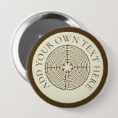 チャートルラビリンス – スピリチュアルシンボルアンティーク1 缶バッジ (正面&裏面)